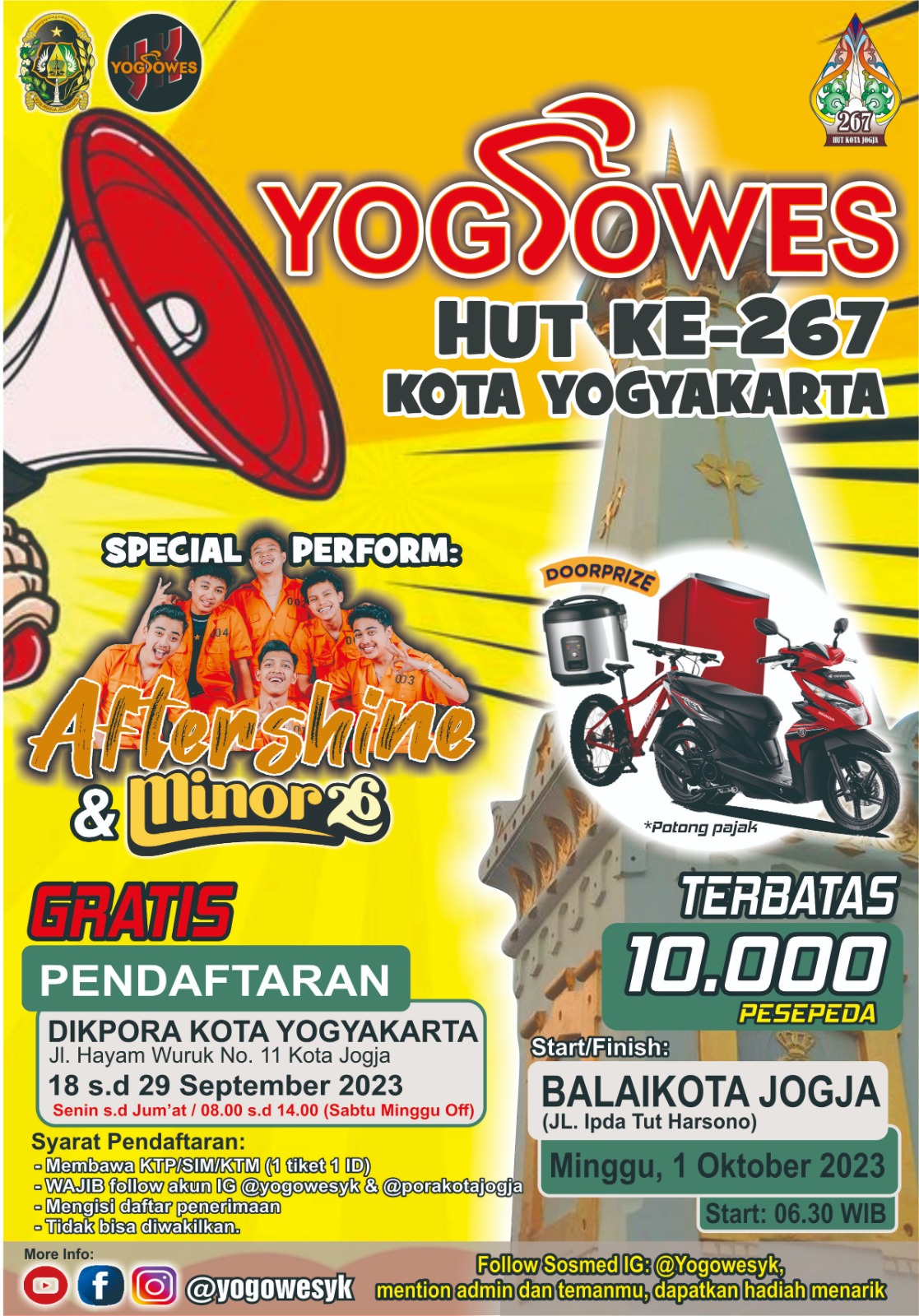 Yoggowes HUT Ke- 267 Kota Yogyakarta